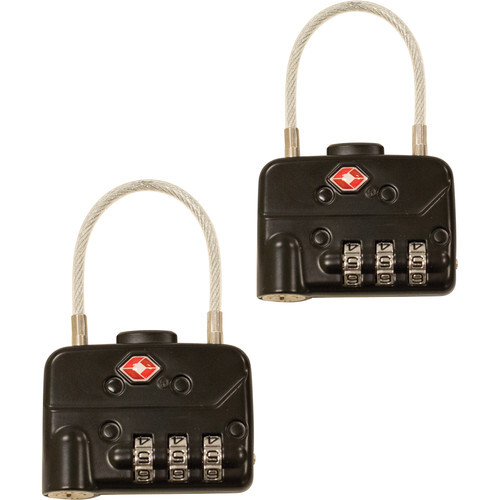 TSA Combination Cable Padlock - 2 Pack